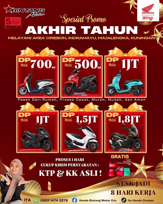 Harga Kredit Motor Honda Cirebon - Brosur Promo Motor Honda Promo Terbaru